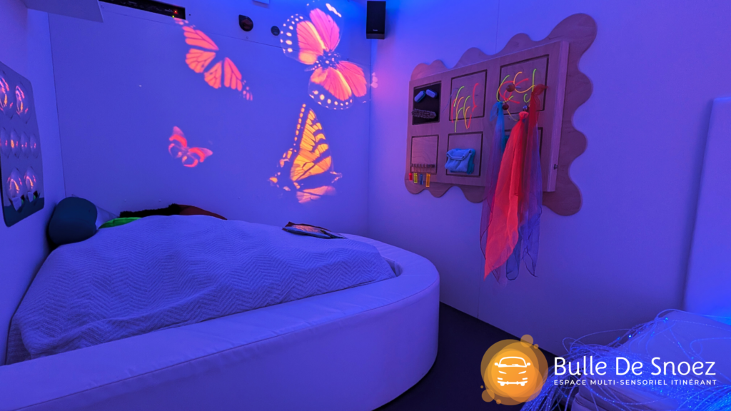 Snoezelen- Snoezelen Itinérant - Bus sensoriel- camion Snoezelen. Séance Snoezelen- Enfant-Senior - handicap- bébé-Famille